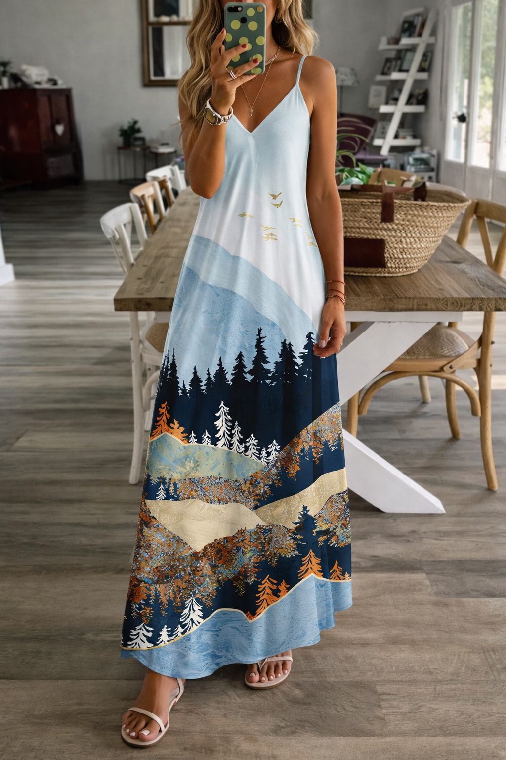 Elegantes Sommerkleid von Andrea Serena, inspiriert von Pinterest