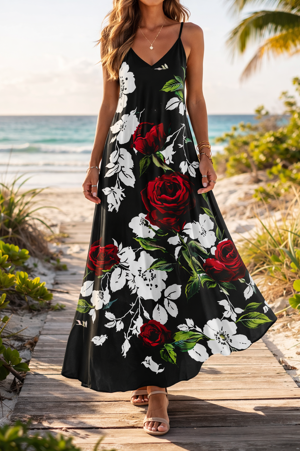 Elegantes Sommerkleid von Andrea Serena, inspiriert von Pinterest