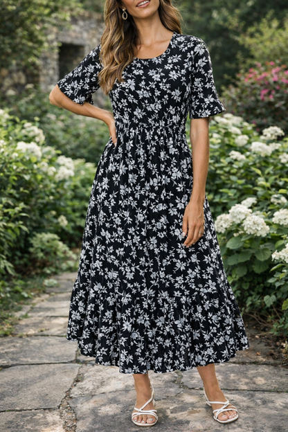 Sommerkleid von Andrea Serena, geblümt, Midi,