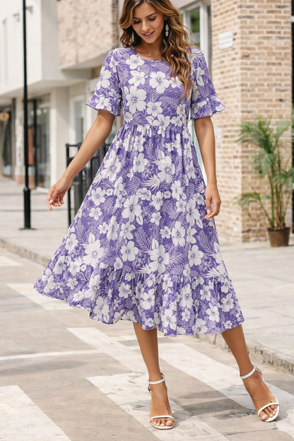 Sommerkleid von Andrea Serena, geblümt, Midi,