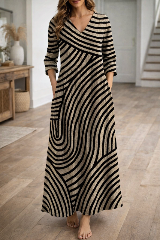 Urban Stripe Andrea Serena Sommer-Maxikleid