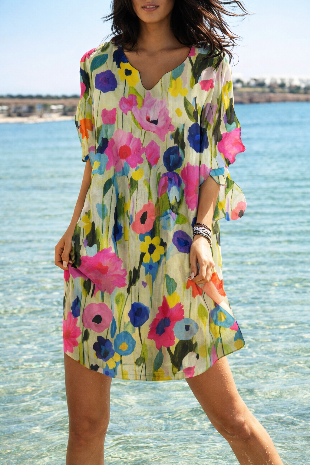 Sommerkleid von Andrea Serena mit frischem Blumenmuster