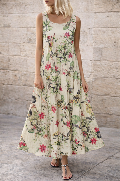 Boho-Maxikleid mit Blumenmuster von Andrea Serena für den Sommer