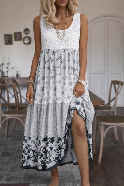 Ärmelloses Kleid mit Boho-Print von Andrea Serena