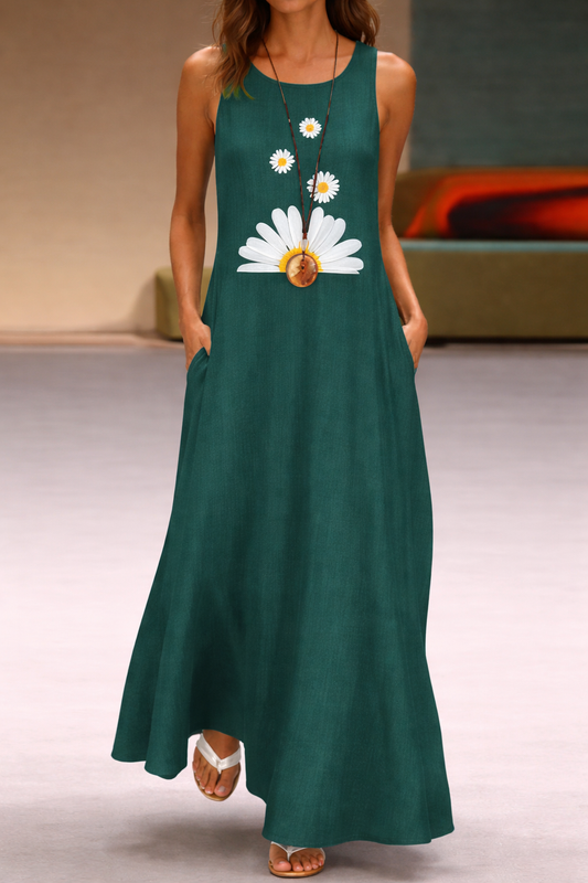 Geblümtes Taschenkleid von Andrea Serena – Sommerstil