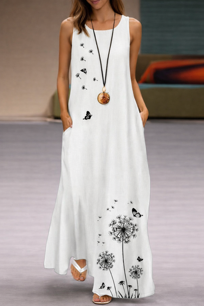 Geblümtes Taschenkleid von Andrea Serena – Sommerstil