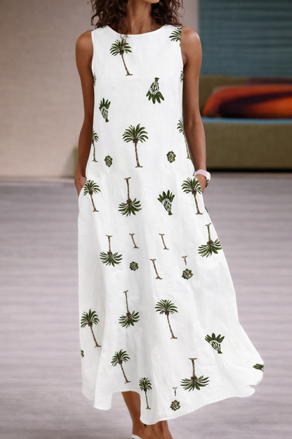 Geblümtes Taschenkleid von Andrea Serena – Sommerstil