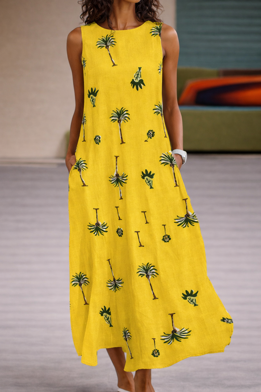Geblümtes Taschenkleid von Andrea Serena – Sommerstil