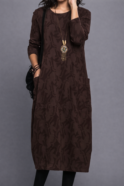 Andrea's™ | Rundhals A-Linien Kleid mit Taschen