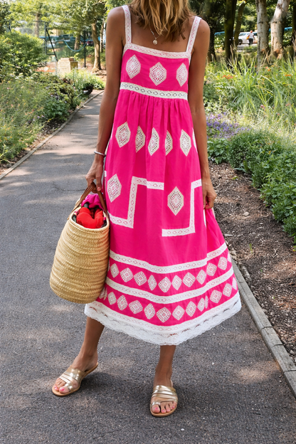 Andrea's™ | Ärmelloses Boho-Maxikleid