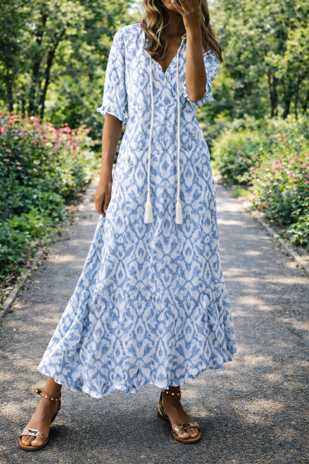 Andrea's™ | Boho-Kleid mit V-Ausschnitt