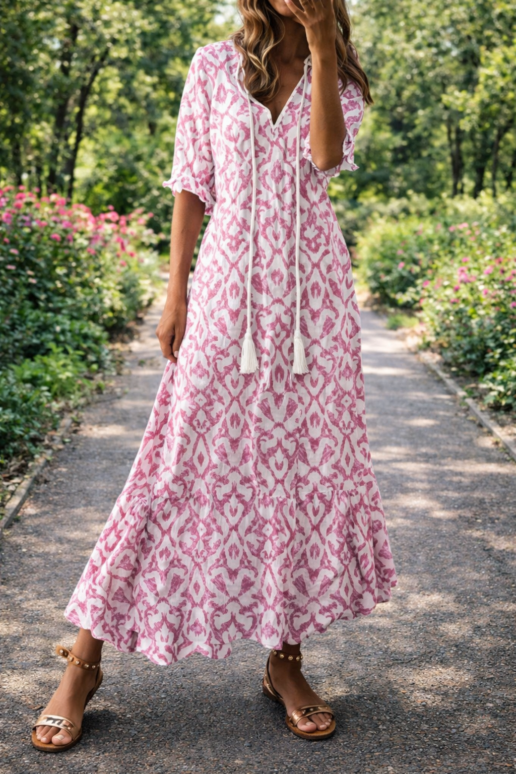Andrea's™ | Boho-Kleid mit V-Ausschnitt