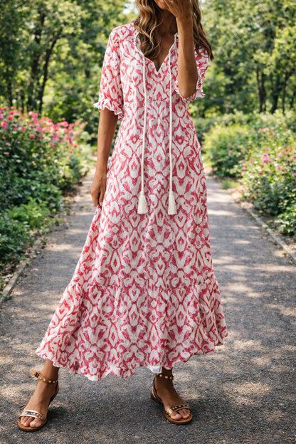 Andrea's™ | Boho-Kleid mit V-Ausschnitt