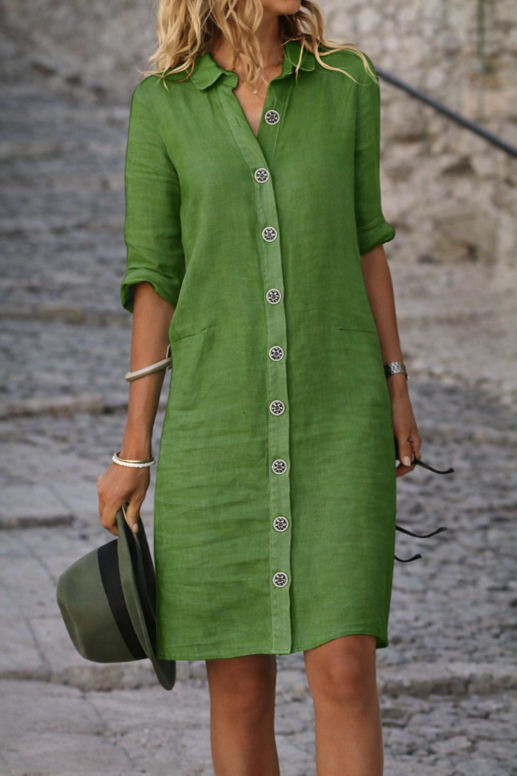 Andrea's™ | Hemdkleid aus Baumwolle