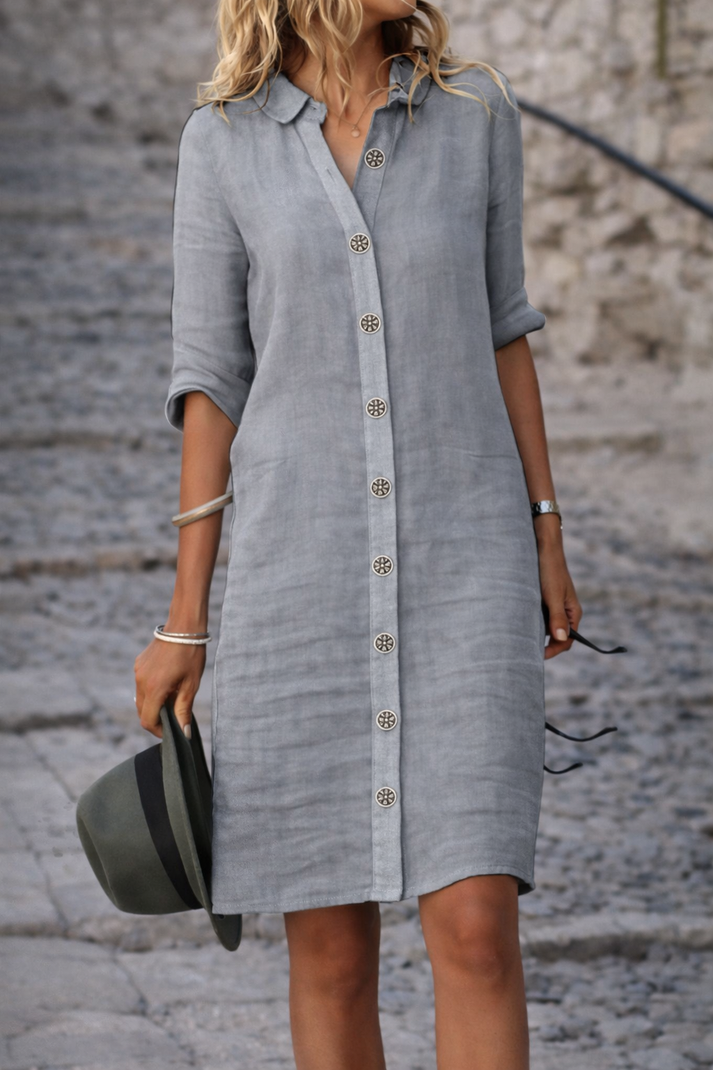 Andrea's™ | Hemdkleid aus Baumwolle
