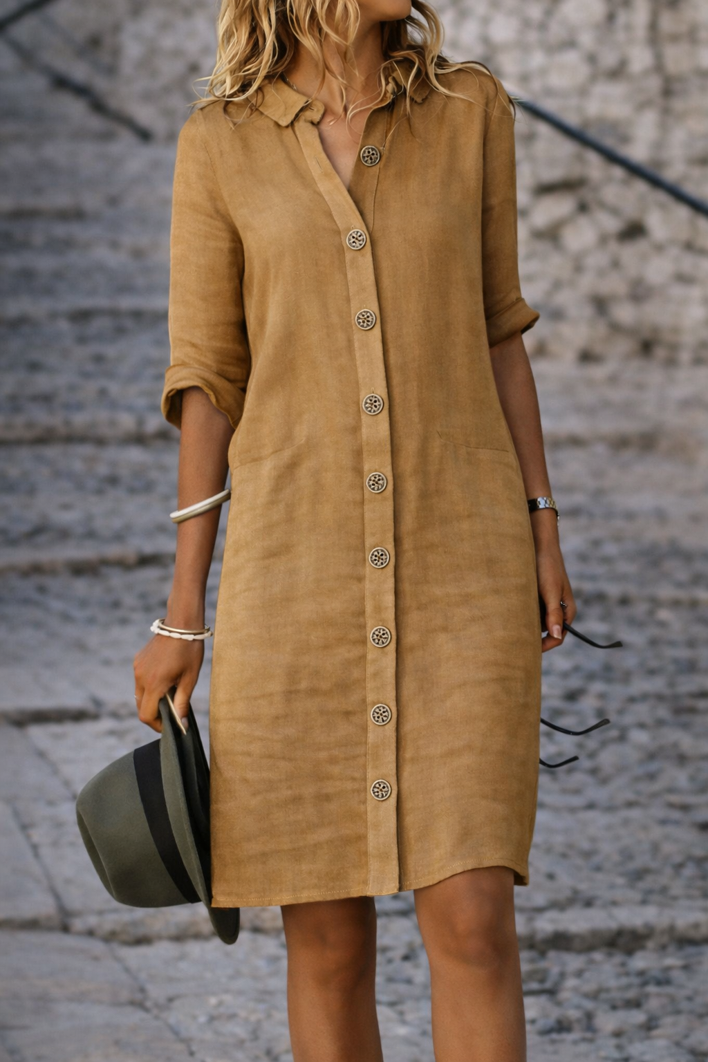 Andrea's™ | Hemdkleid aus Baumwolle