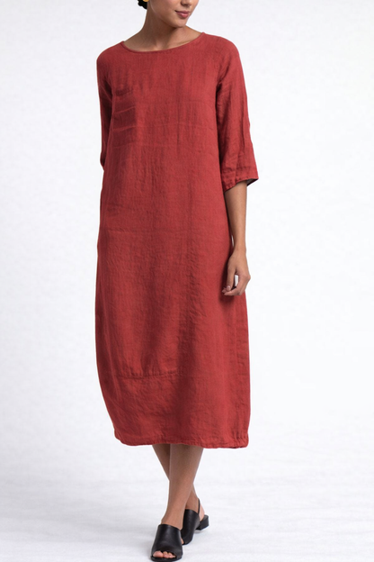 Andrea's™ | Alltagstaugliches Minikleid in großen Größen aus Baumwollmischung