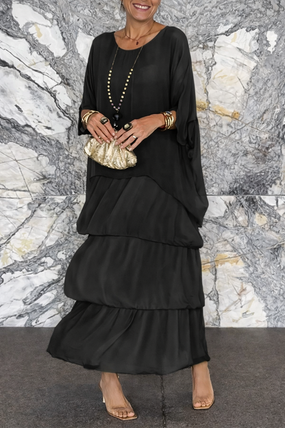 Andrea's™ | Bequemes Lagen-Maxikleid