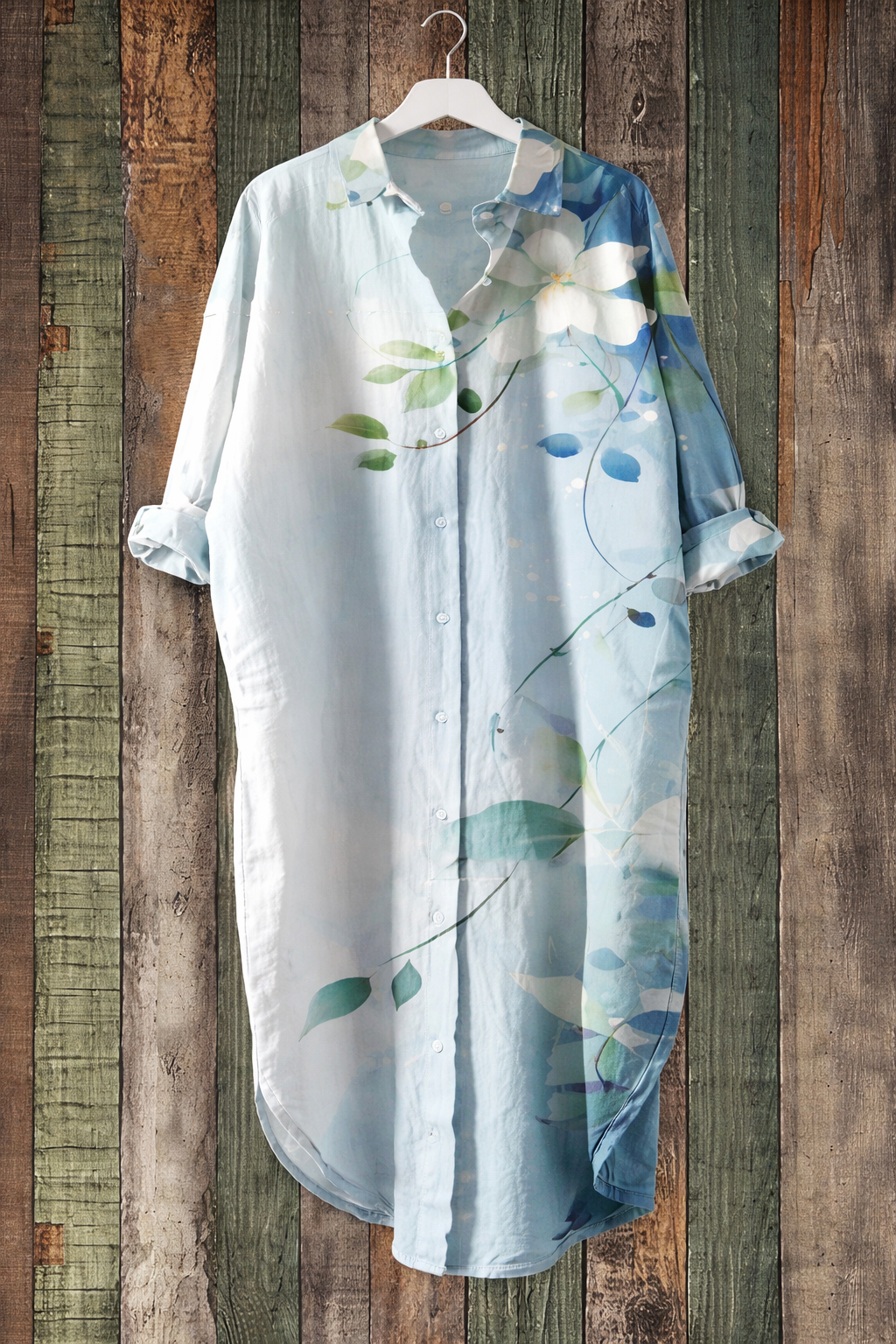 Andrea's™ | Geblümtes Kleid mit langen Ärmeln und Cardigan-Stil