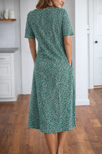 Midikleid mit Blumenmuster von Andrea Serena