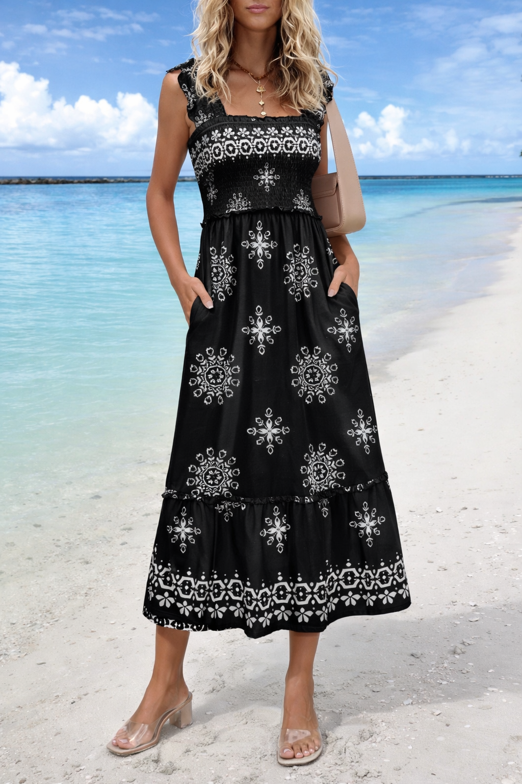 Boho-Sommer-Maxikleid von Andrea Serena