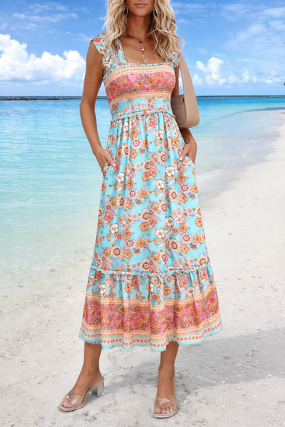 Boho-Sommer-Maxikleid von Andrea Serena