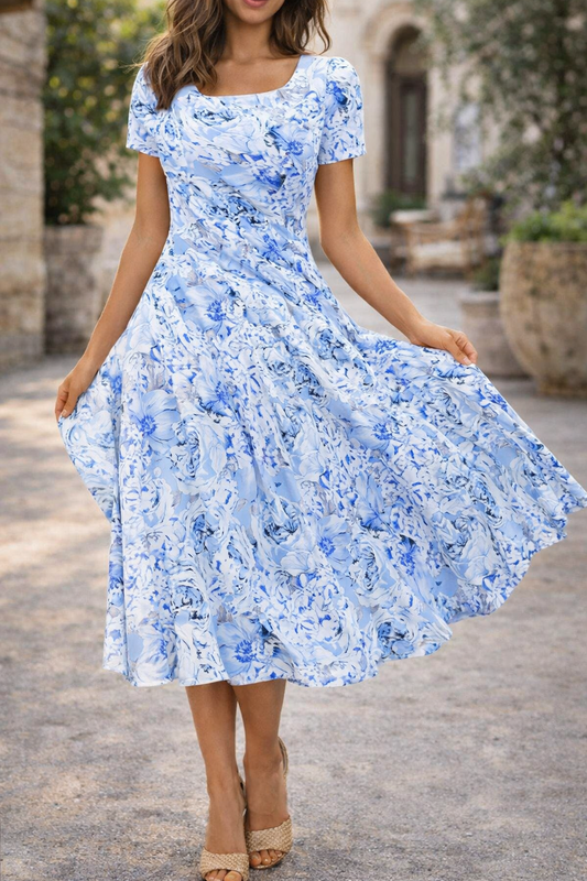 Andrea Serena Sommerkleid mit Blumenmuster für jeden Tag