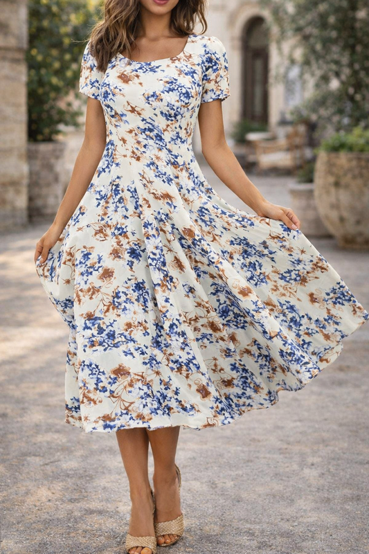 Andrea Serena Sommerkleid mit Blumenmuster für jeden Tag