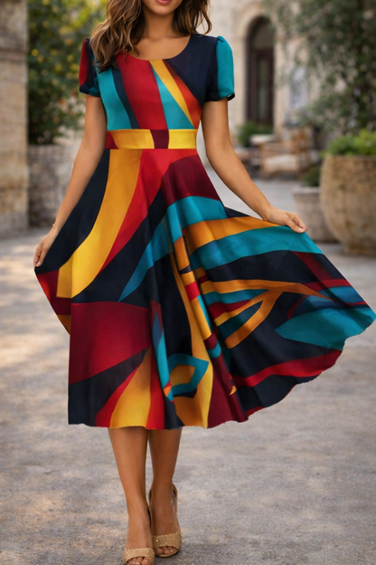 Andrea Serena Sommerkleid mit Blumenmuster für jeden Tag