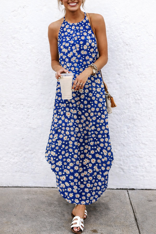 Boho-Maxikleid mit Blumenmuster von Andrea Serena
