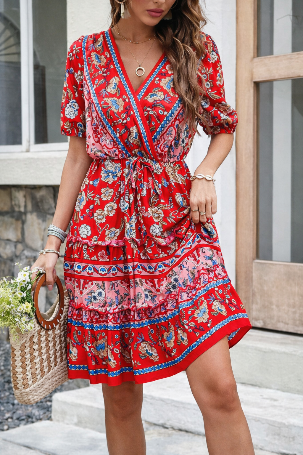 Sommerkleid von Andrea Serena mit Blumenmuster