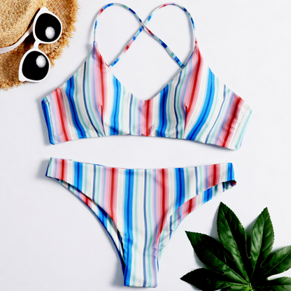 Strappy Solid Bikini von Andrea Serena