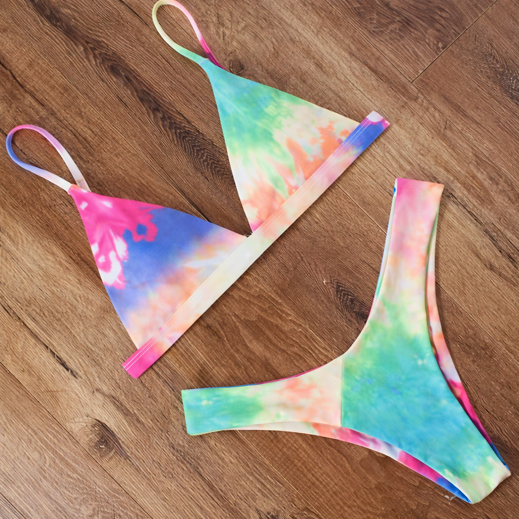Strappy Solid Bikini von Andrea Serena