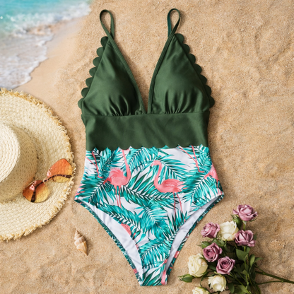 Tropical Plus Size Einteiler von Andrea Serena