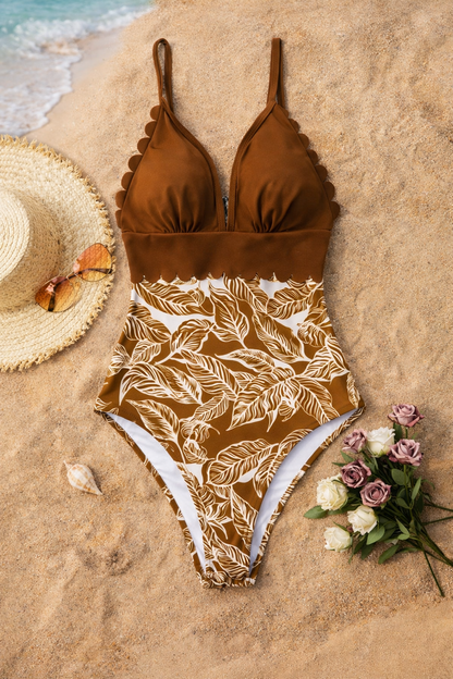 Tropical Plus Size Einteiler von Andrea Serena