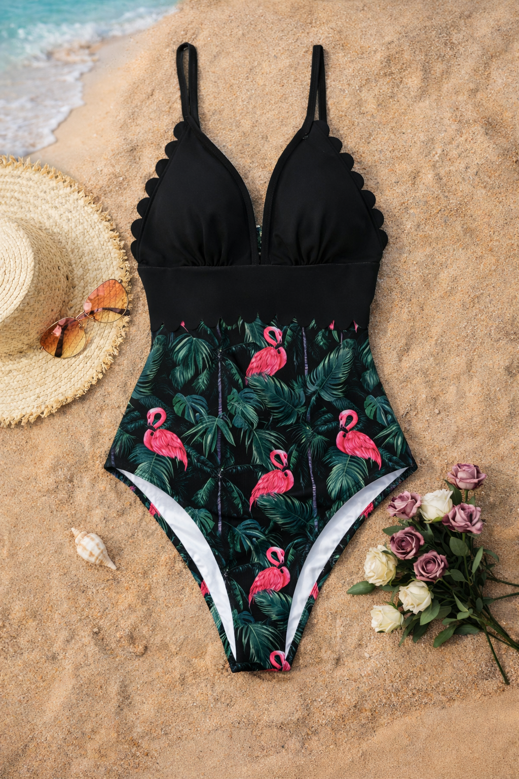 Tropical Plus Size Einteiler von Andrea Serena