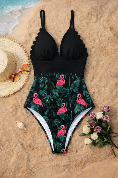 Tropical Plus Size Einteiler von Andrea Serena