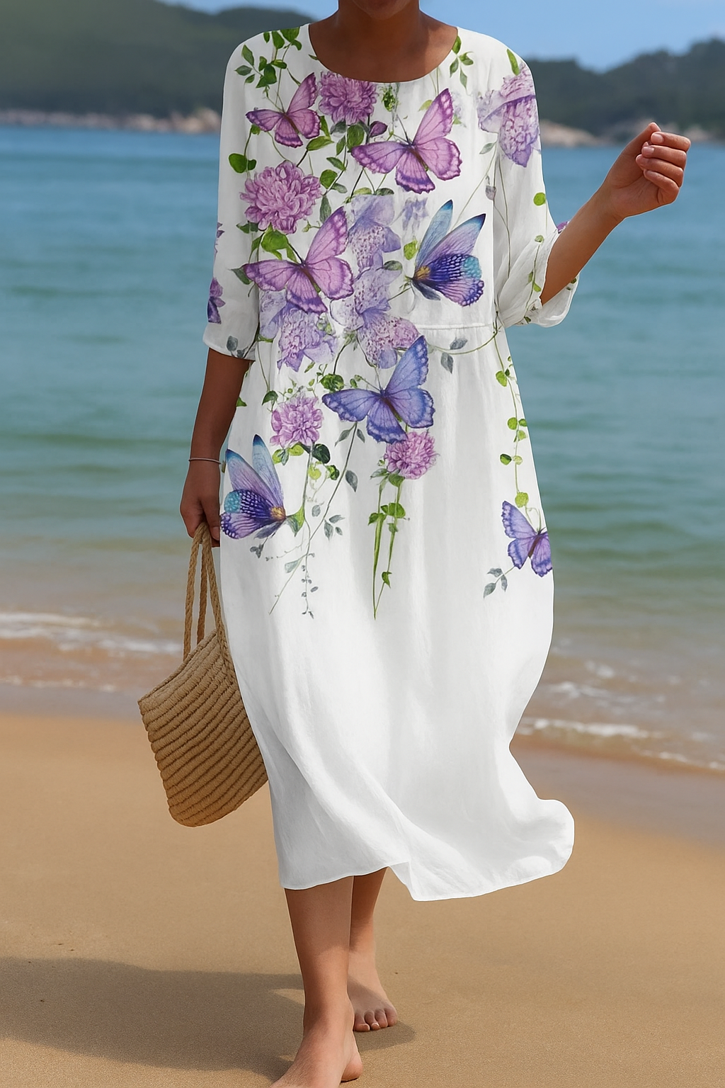 Andrea's™ | Bequemes geblümtes Sommer-Maxikleid