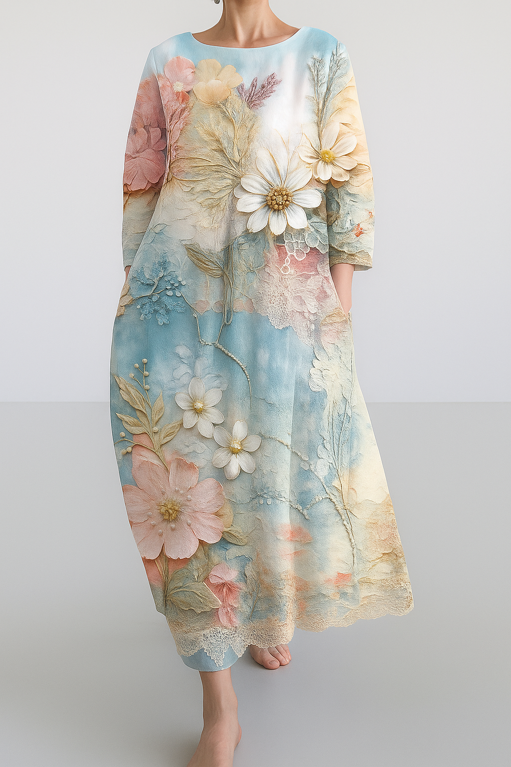 Andrea's™ | Bequemes geblümtes Sommer-Maxikleid