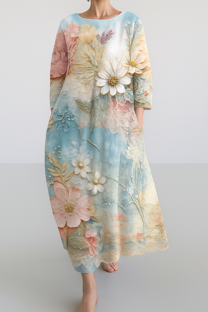 Andrea's™ | Bequemes geblümtes Sommer-Maxikleid