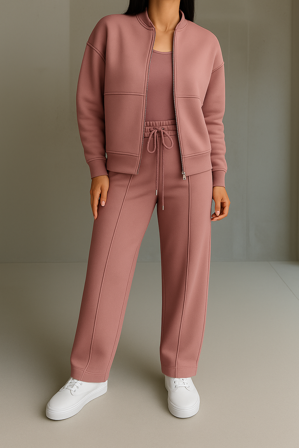 Andrea's™ | Zweiteiliges Lounge-Set mit weiter Hose