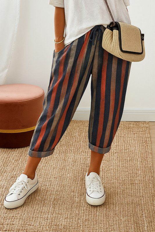 Andrea's™ | Freizeithose für Damen aus Baumwollleinen