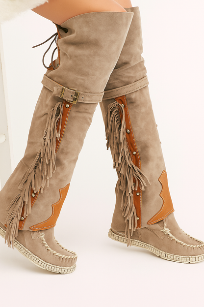 Andrea's™ | Damenstiefel mit Fransen