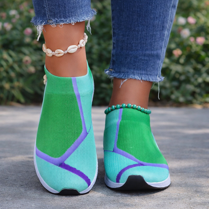 Colorblock Mesh Sneakers von Andrea Serena