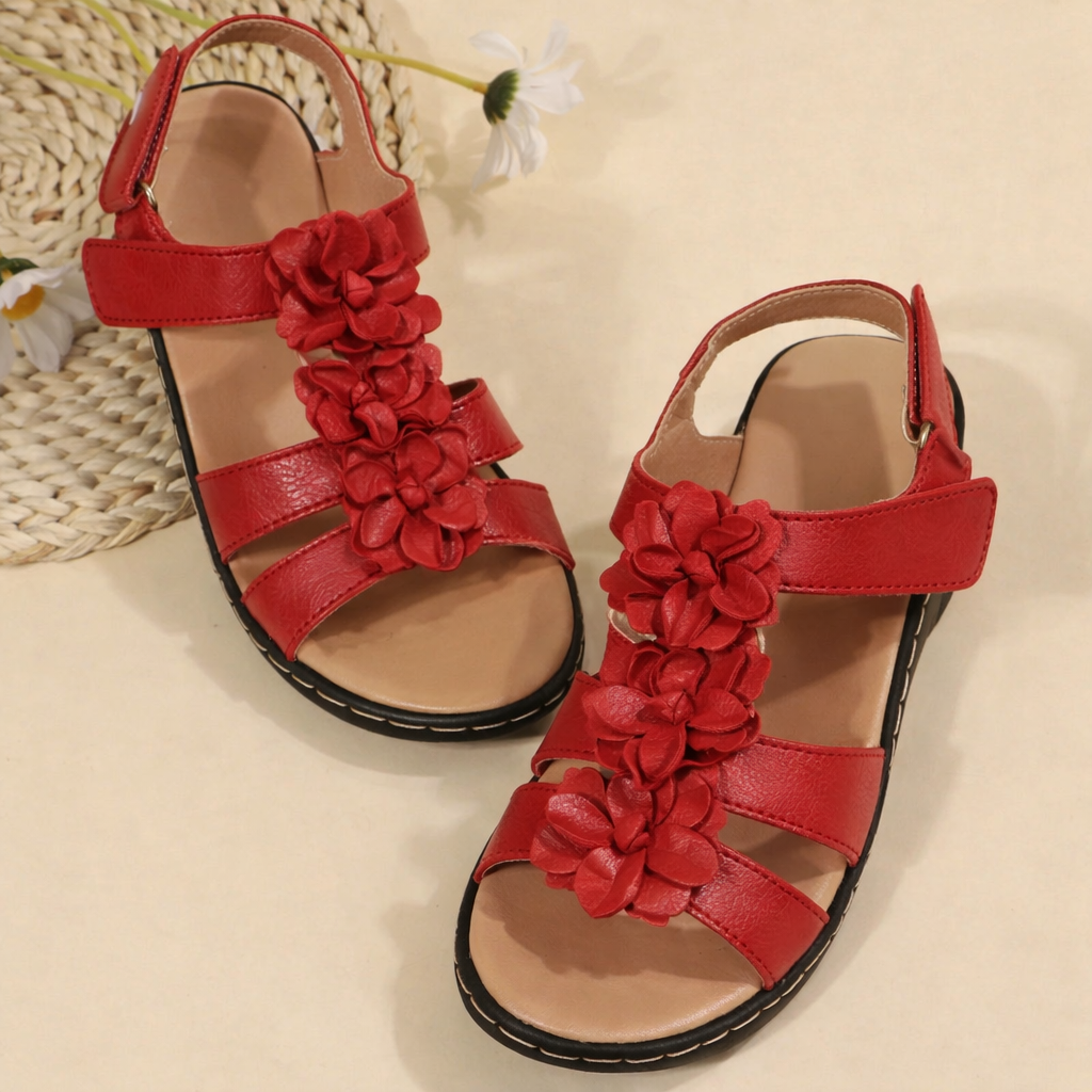 Floral Comfort Andrea Serena Keilsandalen