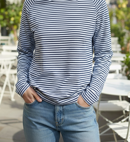 Andrea's™ | Gestreiftes Langarmshirt