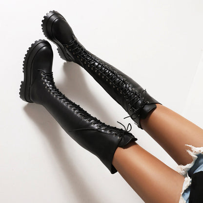Andrea's™ | Punk-Schnürstiefel