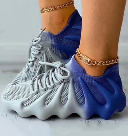 Andrea's™ | Futuristische Sportschuhe mit welliger Sohle und gestricktem Obermaterial