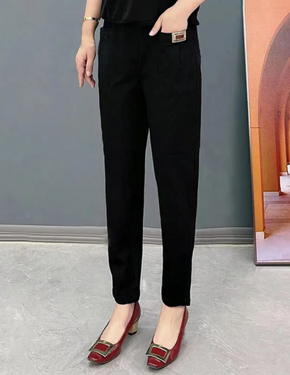 Andrea's™ | Einfarbige Stretch-Skinnyhosen