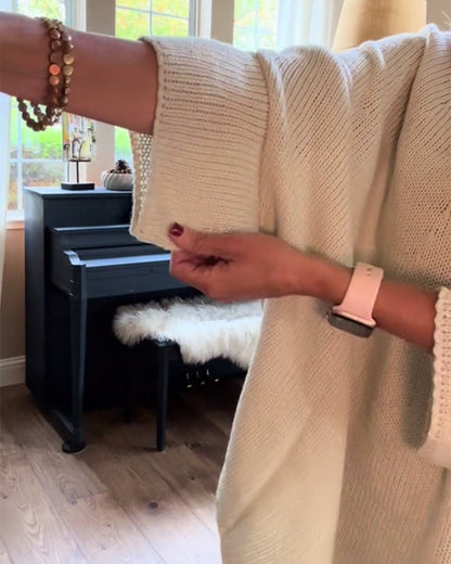 Andrea's™ | Modischer pullover mit rundhalsausschnitt und fledermausärmeln in einheitlicher farbe